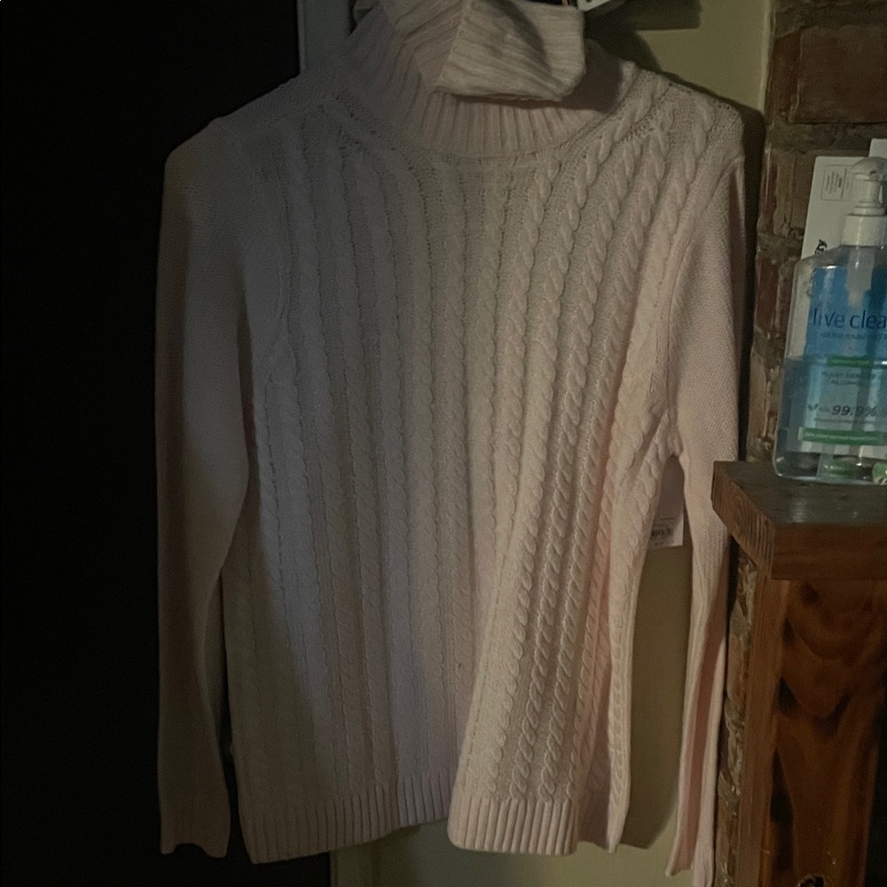 Women's Pink Turtleneck Sweater